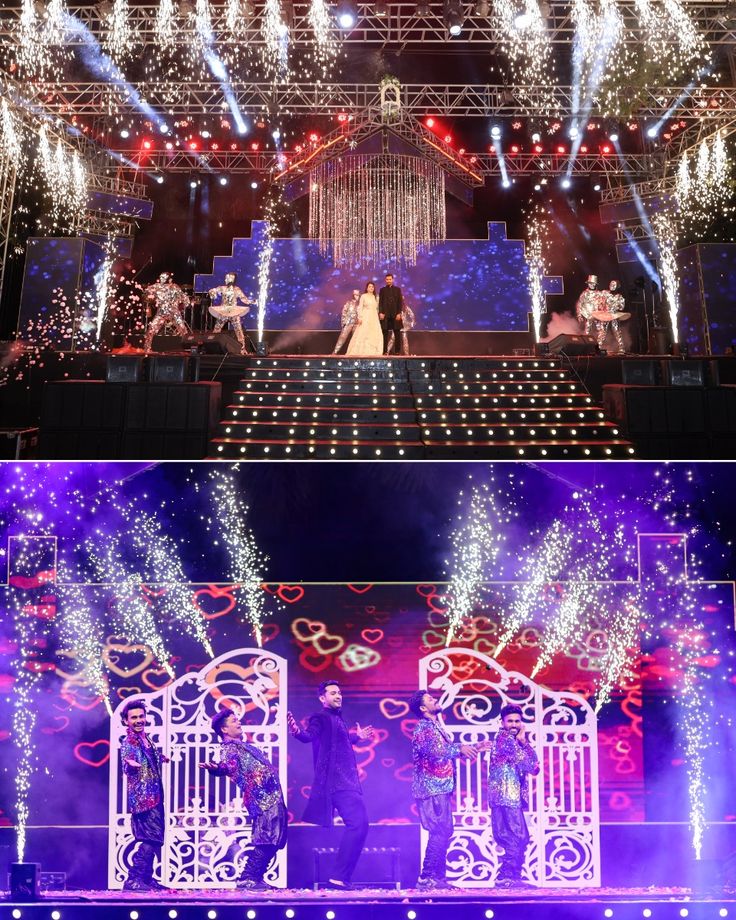 Sparkler Sangeet Performance Stage