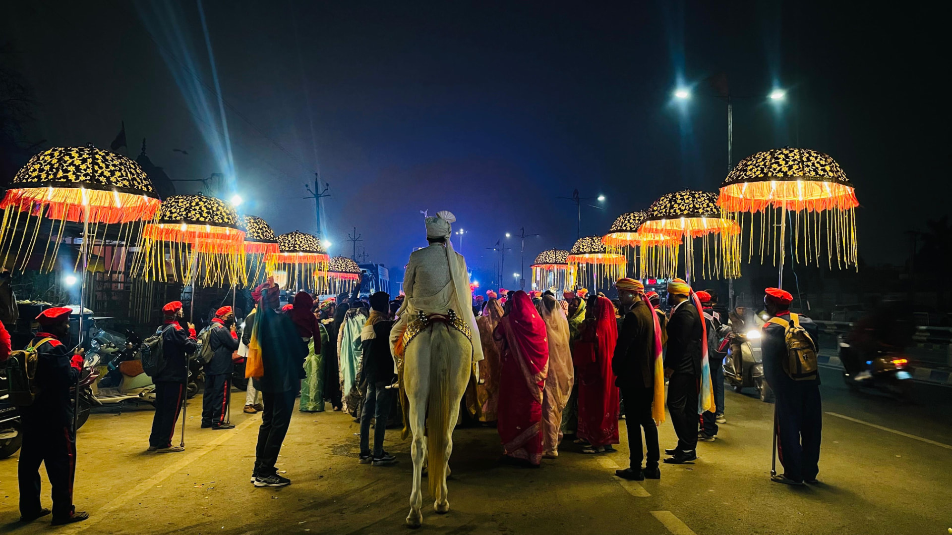 Lit Umbrella Baraat