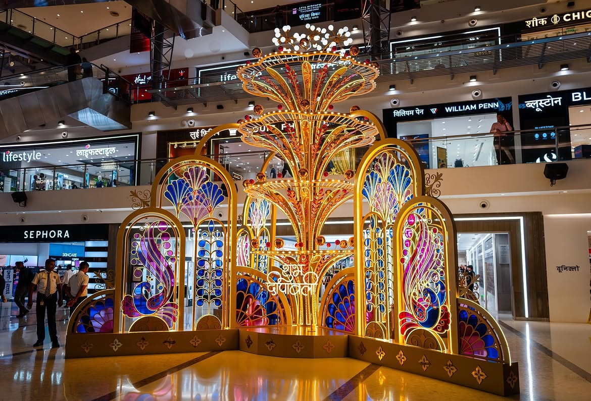 Mall Diwali Light Installation