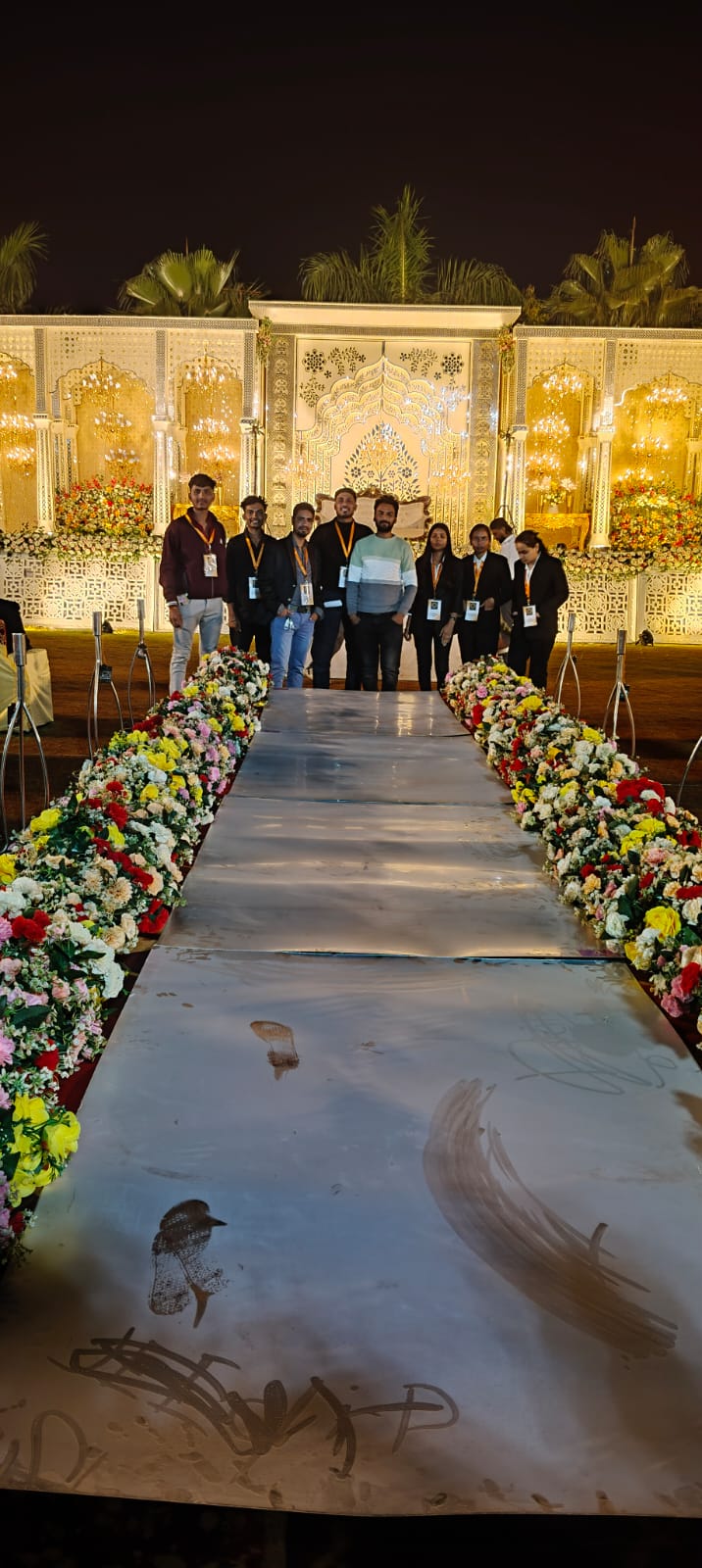 Team at the Floral Aisle Reveal