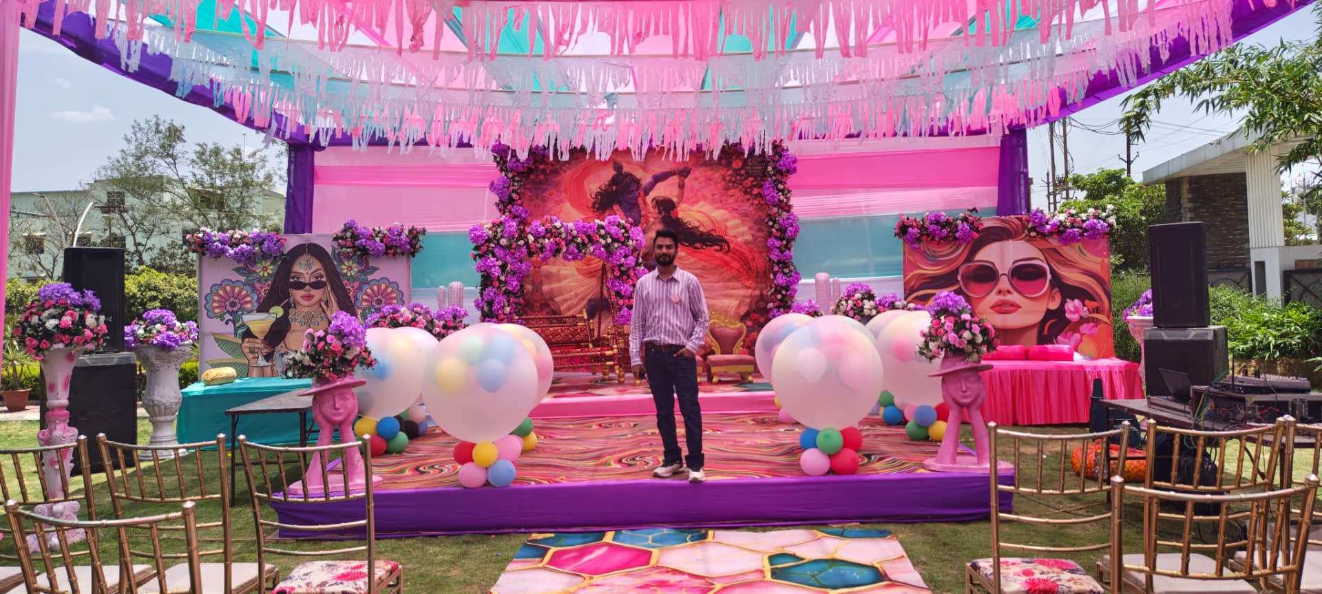 Balloon & Blossom Party Stage