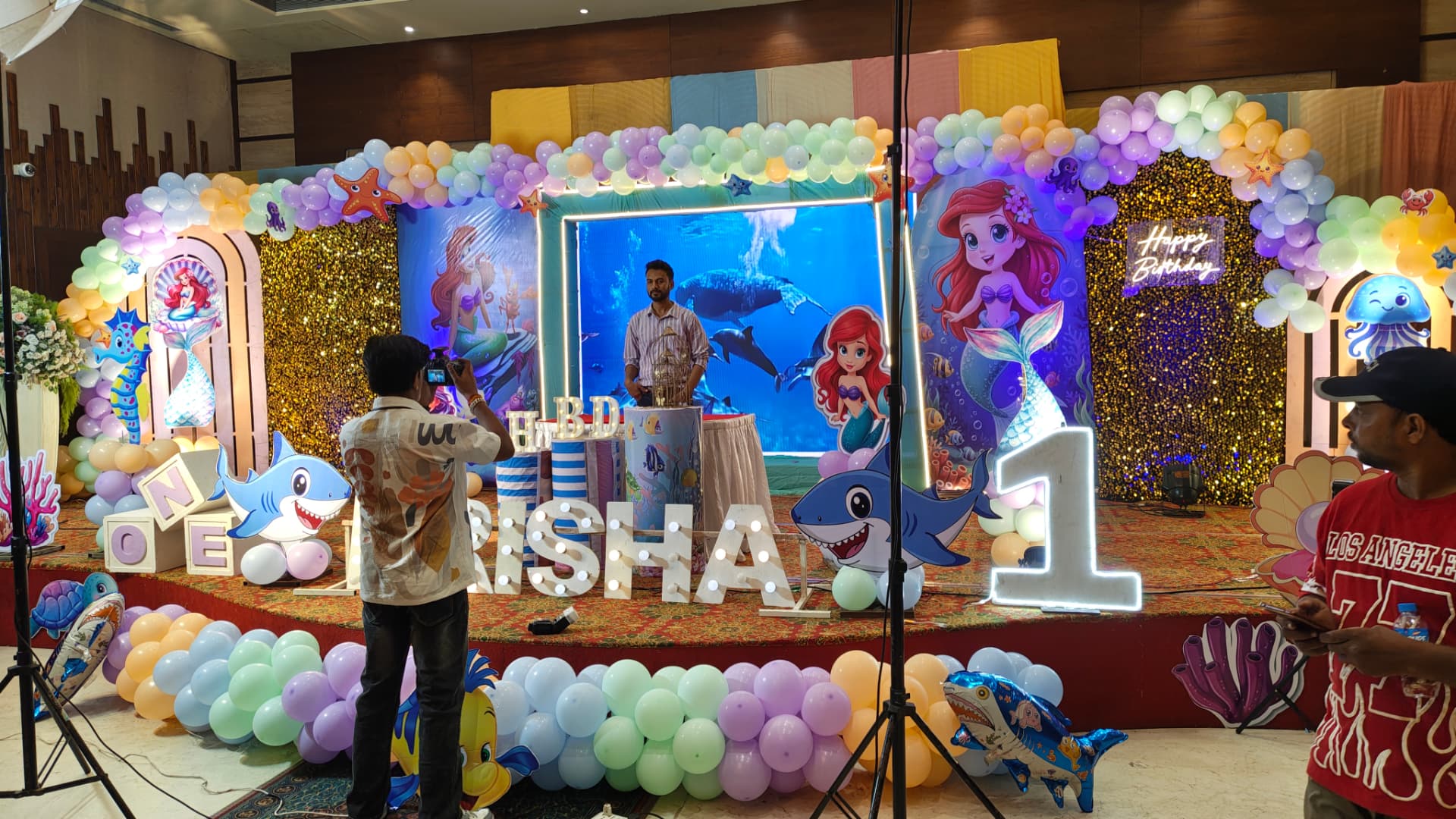 Under-The-Sea First Birthday Stage